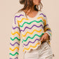 Selma Wavy Stripe MG Sweater