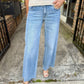 Nori Midrise Wide Leg Denim- Med Light