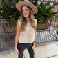 Gracie Sweater Vest- Ecru