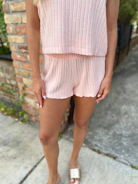 Z Supply Dawn Rib Short- Bellini