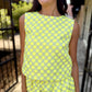 Dotty Polka Dot Top-Lemon