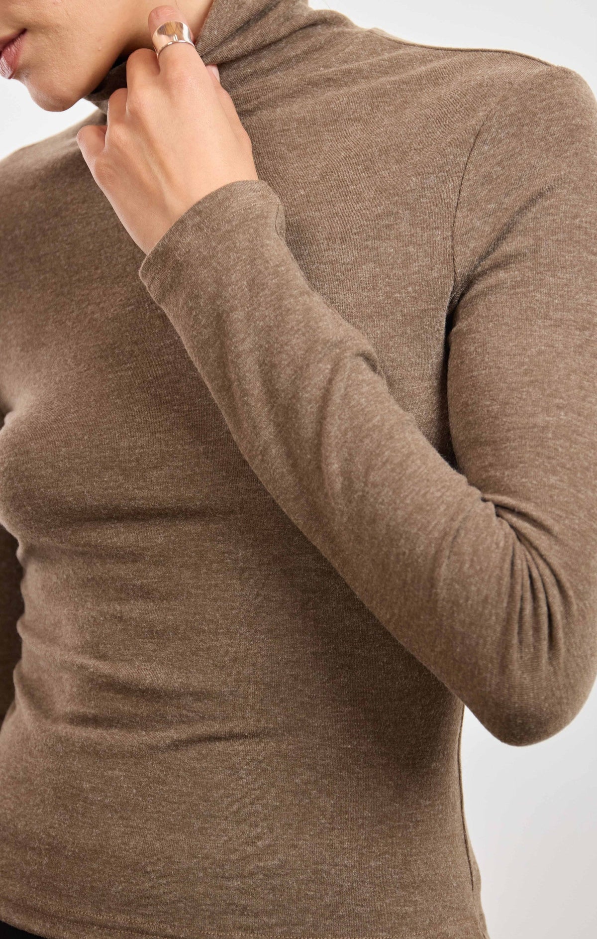 Pennie Turtleneck- Taupe