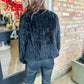 Liliana Faux Fur Jacket- Black