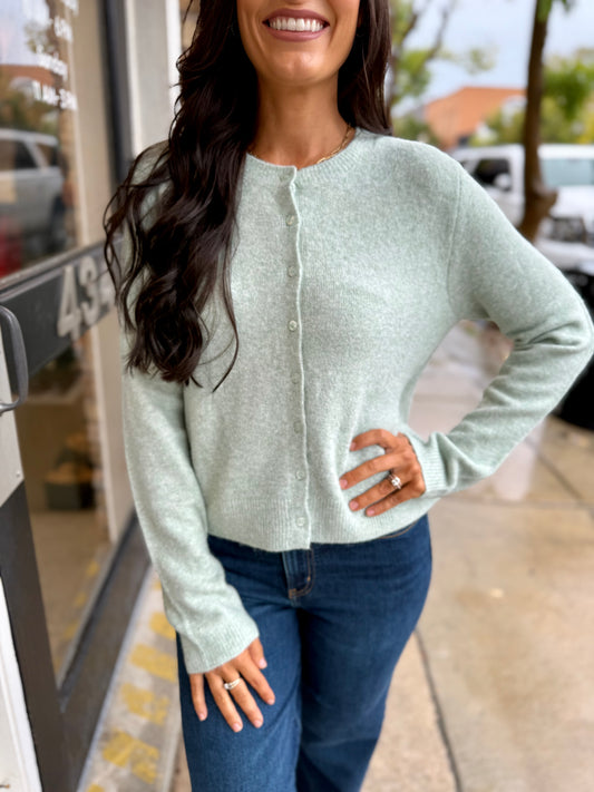 Z Supply Medina Cozy Cardigan- Mint Julep