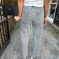 Olivia (Grey Leopard) HR Wide Leg Jeans