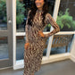 Z Supply Sevilla Zebra Mesh Midi Dress