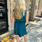 Verona Mini Dress- Midnight Teal