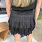 Mandy Layered Skort- Black