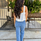 Pixie Tank- White Linen