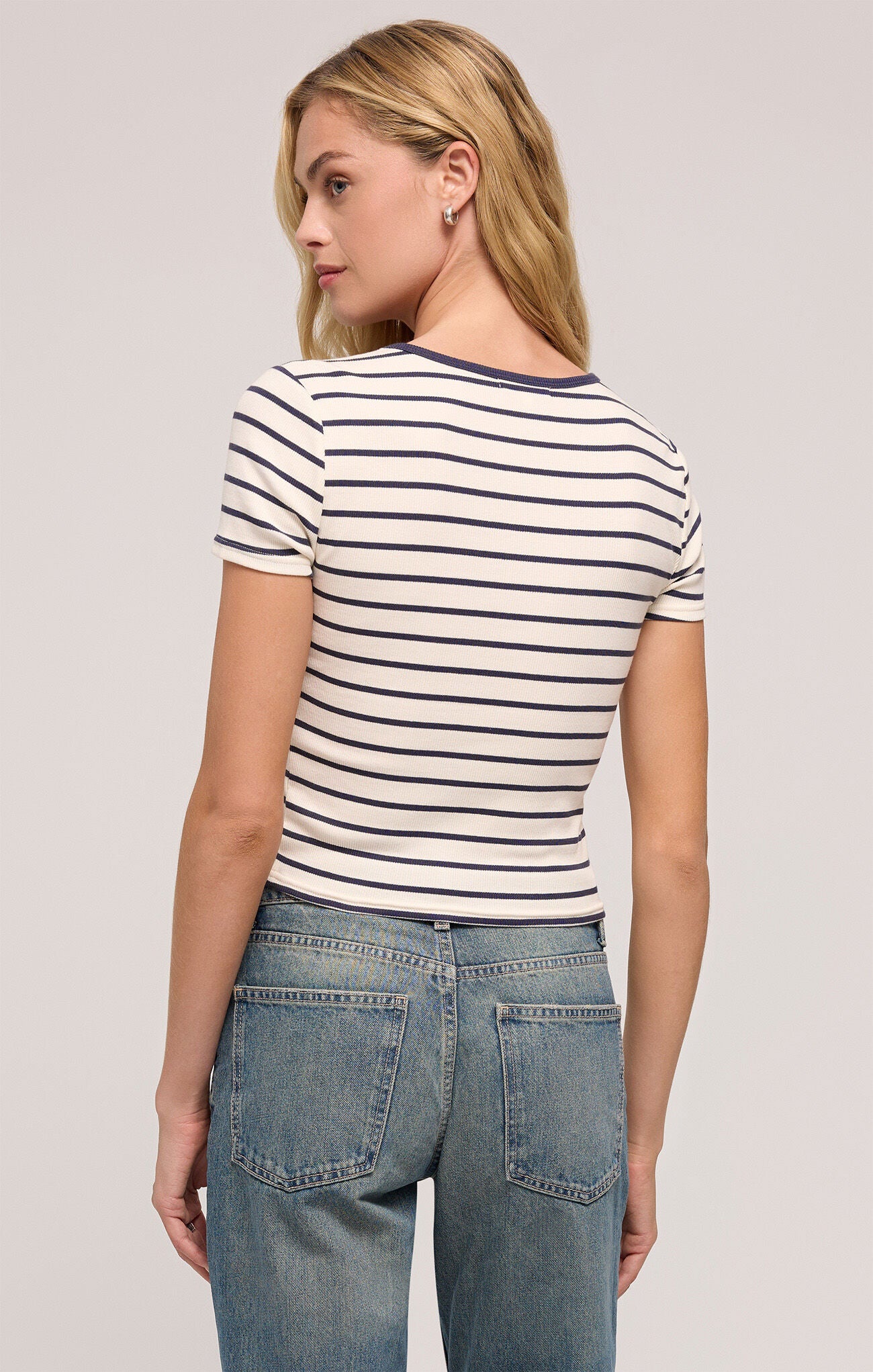 Z Supply Saxton Striped Tee- Supernova