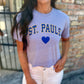 St. Paul's Heart Tee- Grey