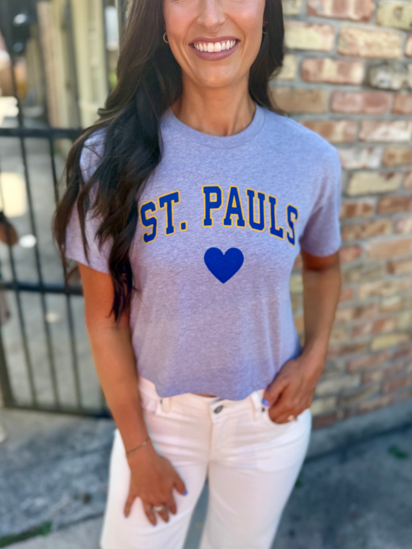 St. Paul's Heart Tee- Grey