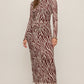 Z Supply Sevilla Zebra Mesh Midi Dress