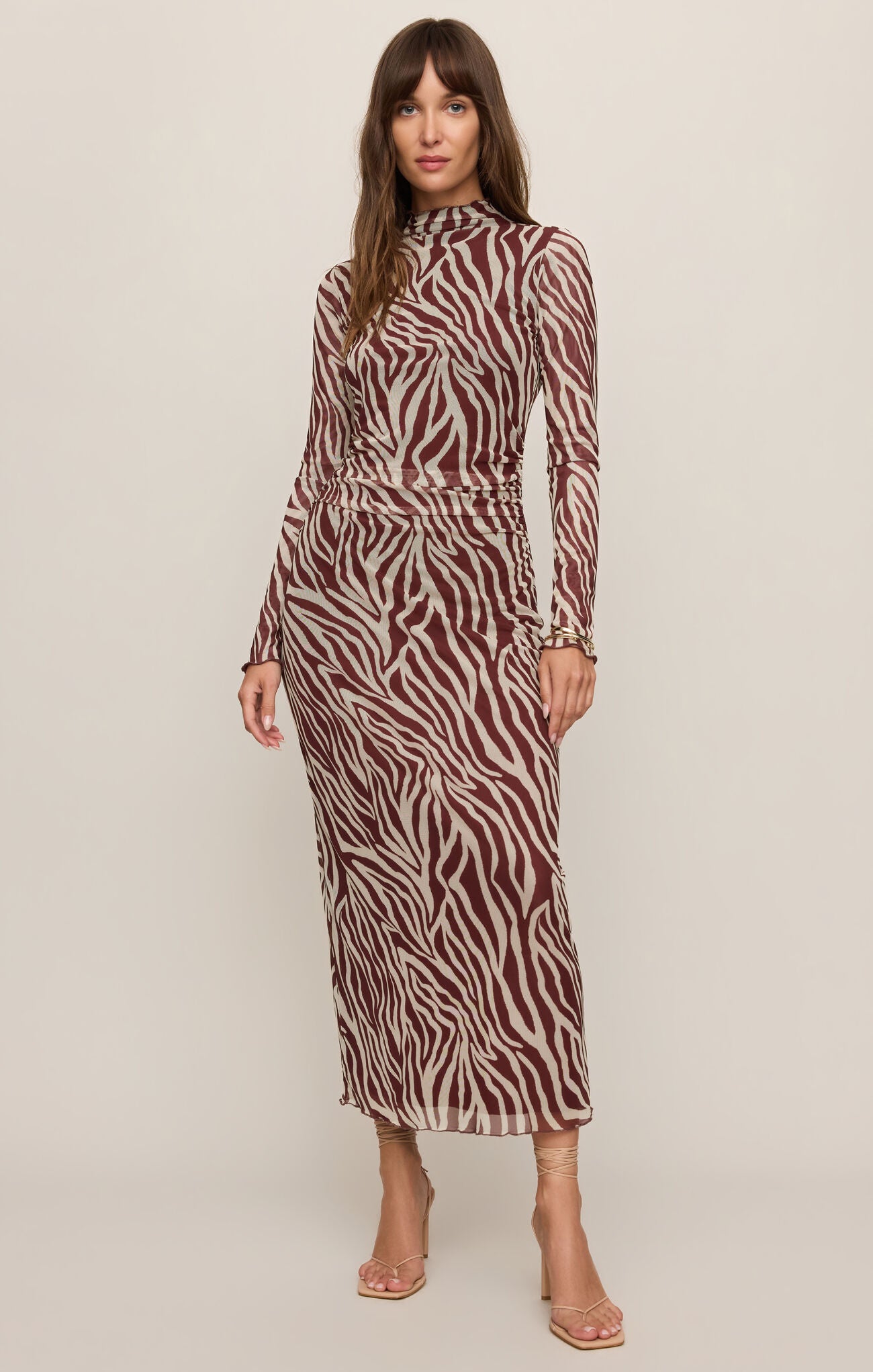 Z Supply Sevilla Zebra Mesh Midi Dress