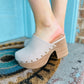 Gigi Wedge/Clog- Mushroom