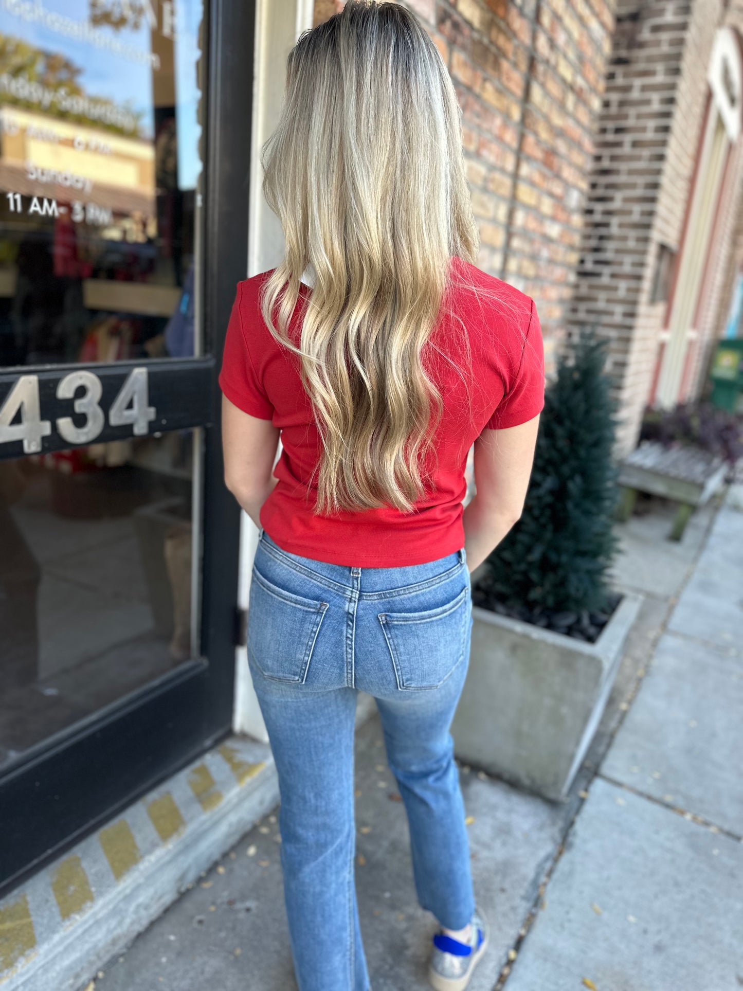 Puff Game Day Tee- Red