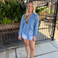 Z Supply Perfect Twill Button Up- Classic Indigo