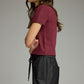 Brandon Sweater Top- Merlot