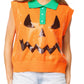 Queen Pumpkin Face Collar Button Up Vest