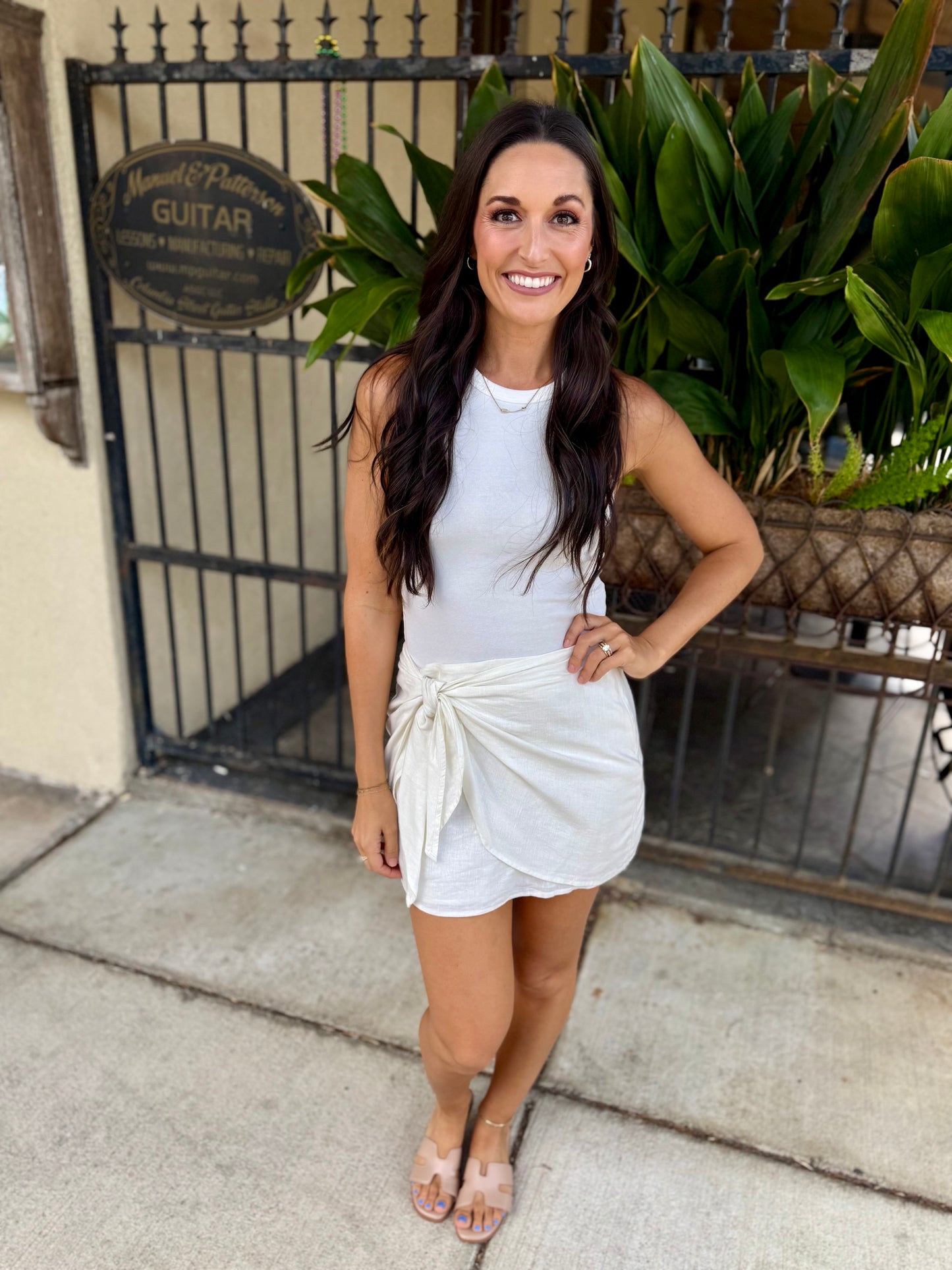 Z Supply Lorna Mini Skirt- White