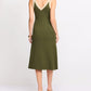 Analise Colorblock Maxi Dress- Olive