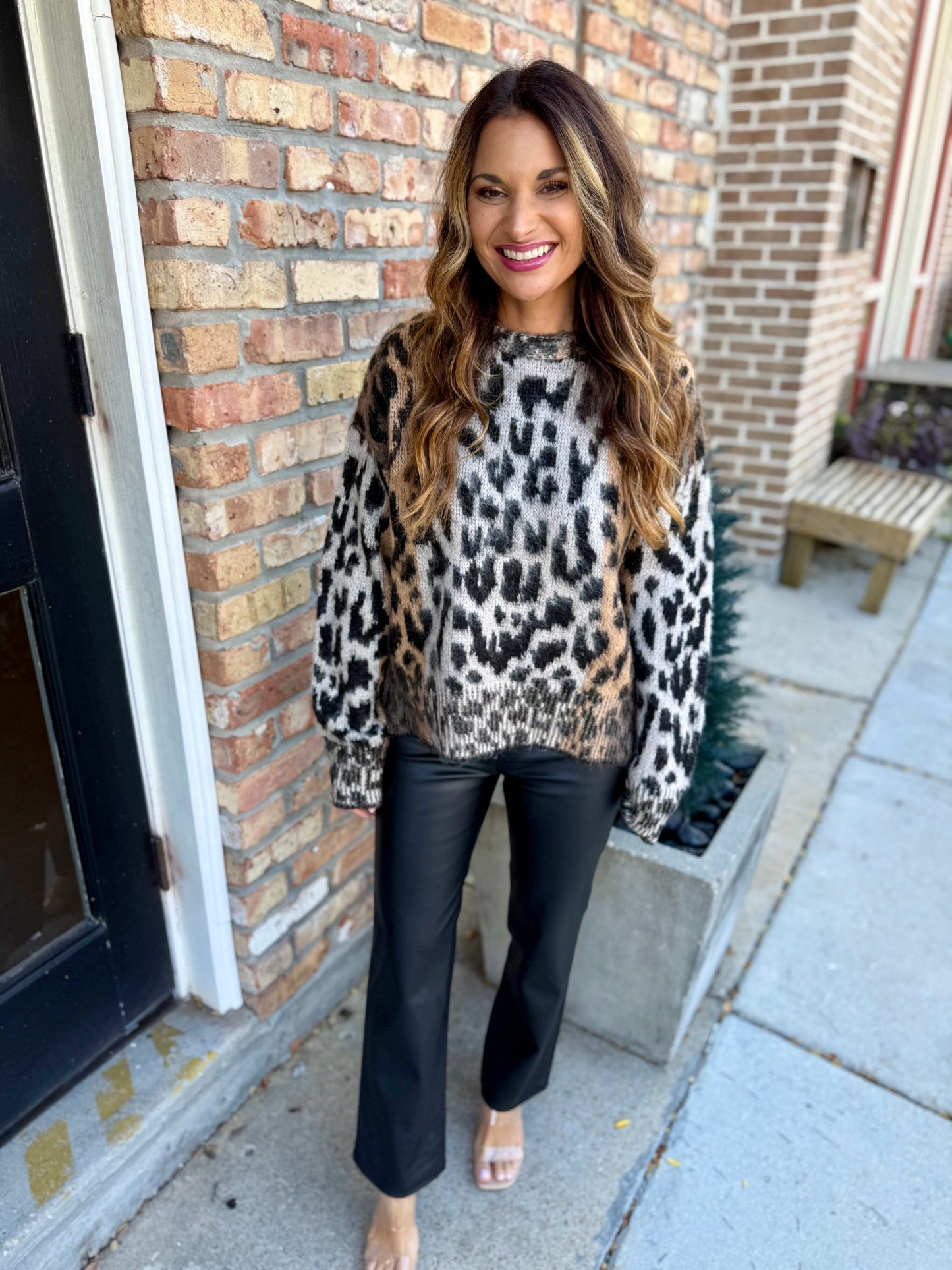 Relaxed Cheetah Sweater