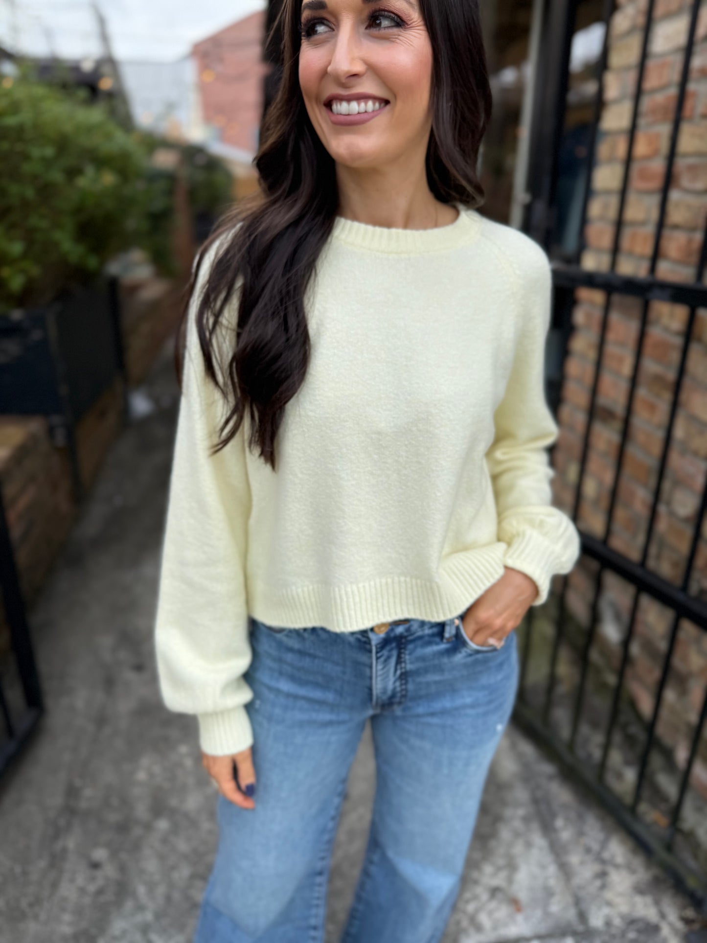 Z Supply Coming Up Sweater- Pineapple