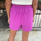 Camila Elastic Shorts- Mulberry