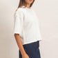 Elise Drop Shoulder Cardigan- Whip Cream