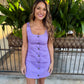 Gibbs Denim Mini Dress- Purple/Lav