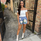 Scattered Magnolia Shorts