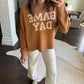 Match Game Day Sweater- Brown
