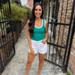 Z Supply Sirena Colorblocked Tank- Rainforest