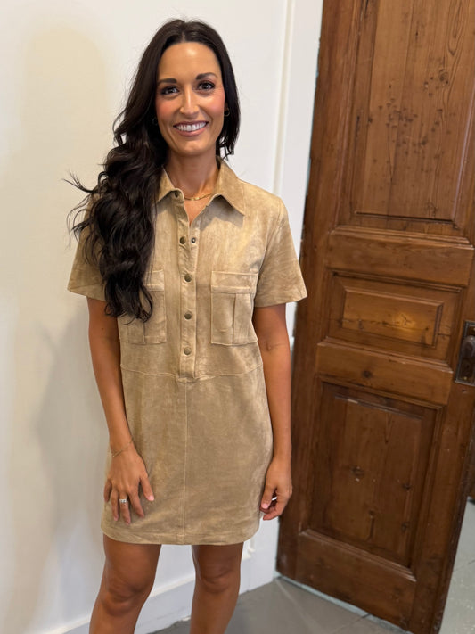 Z Supply Leone Suede Mini Dress