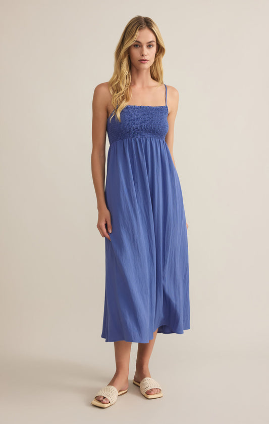 Z Supply Beachside Maxi Dress- Riviera Blue