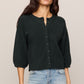 Z Supply Valor Short Sleeve Cardigan- Emerald Cove