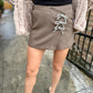 Issa Bow Skort- Mink