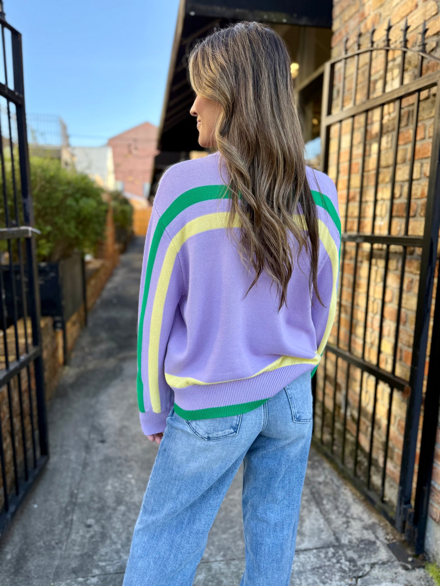 MG Queen Cake Striped Sweater