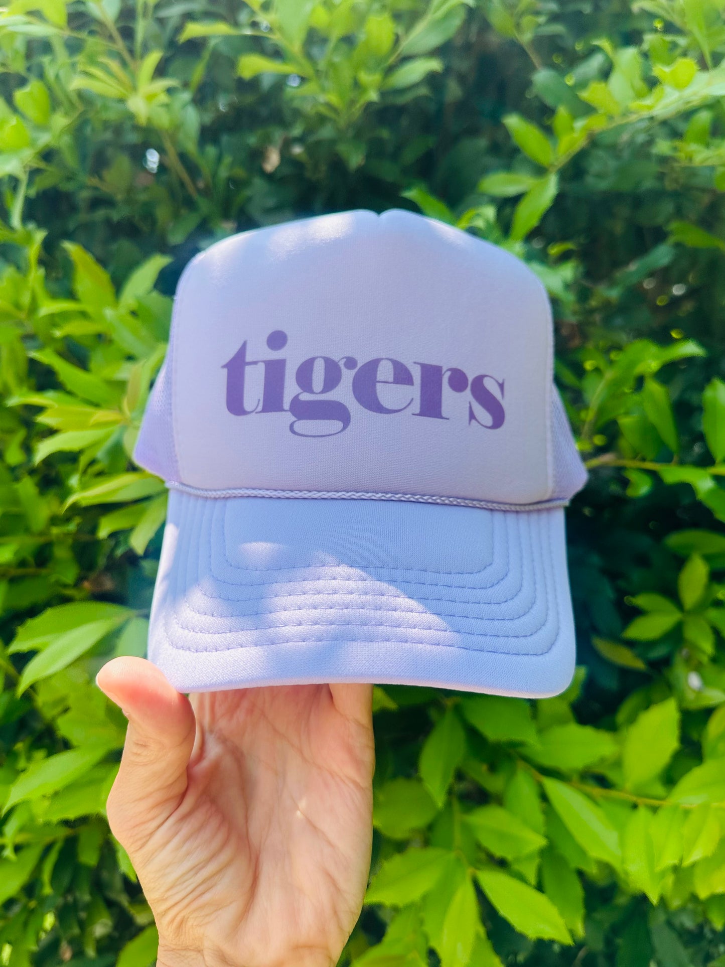 Tigers Trucker Hat- Lavender
