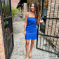 Heatwave Mini Dress- Blue