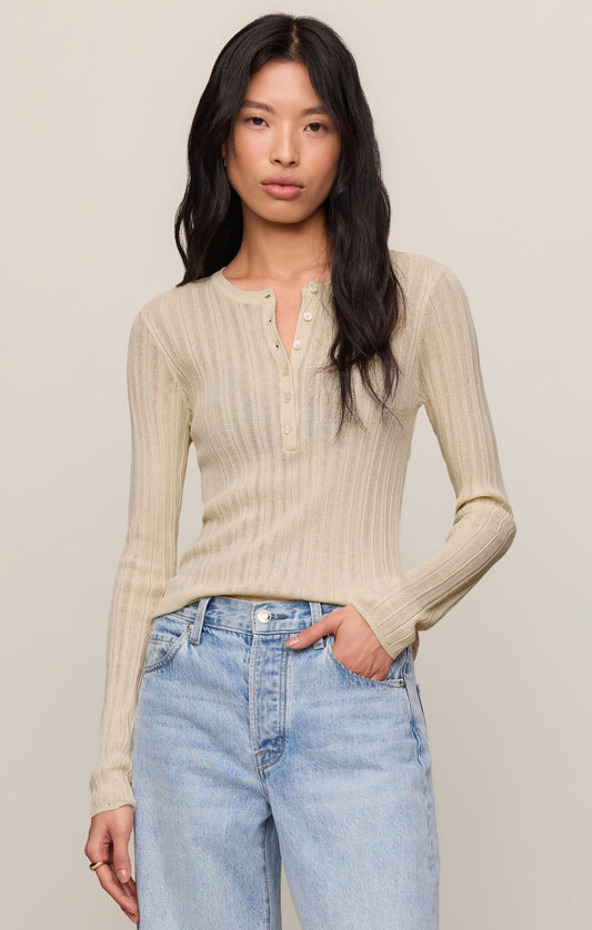 Z Supply Rowena Fine Knit Sweater- Sandstone