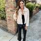 Libby Faux Fur Jacket- Cream
