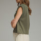 Campo Cap Sleeve Top- Olive