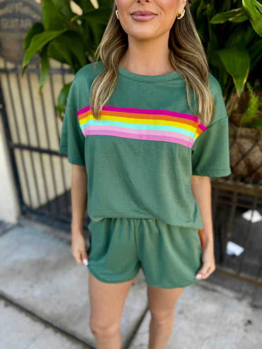 Vibrant 2 PC Set- Green