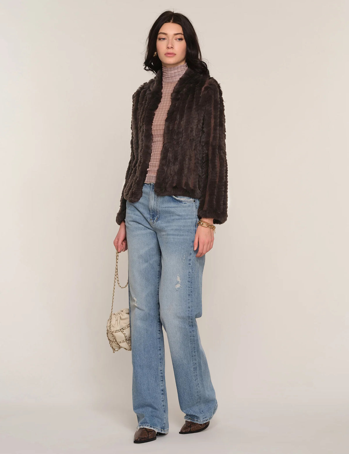 Rosa Fur Jacket- Bittersweet