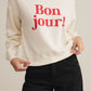 Z Supply Bonjour Sweatshirt- Sea Salt