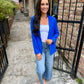 Paul Pocket Blazer- Electric Blue