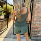 Z Supply Perch Sweater Tank- Everglade