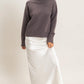 Sage Satin Maxi Skirt- Cream