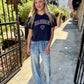 Hannan Heart Top- Navy